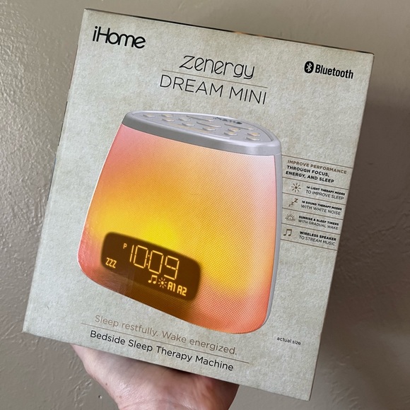 iHome Other - iHome Zenergy Dream Mini Bluetooth bedside sleep therapy sound machine NEW Alarm
